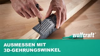 3DGehrungswinkel Balken und 3DWerkstücke einfach ausmessen  wolfcraft [upl. by Carolann]