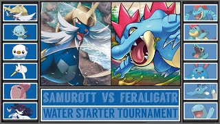 SAMUROTT vs FERALIGATR  Water Starter Pokémon Tournament Battle 2 [upl. by Anattar]