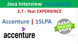 First Round  Java Developer Interview in Accenture experience [upl. by Aitercal218]