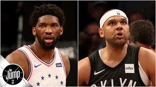 Joel Embiid calls Jared Dudley a nobody and Byron Scott has thoughts  The Jump [upl. by Anniala407]