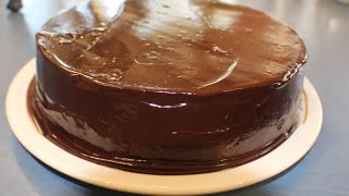 Simple Chocolate Ganache Cake decorating Basics [upl. by Valry]