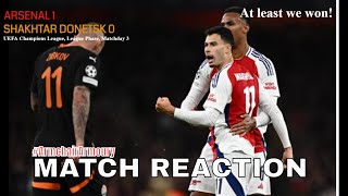 Arsenal v Shakhtar Donetsk ucl League Phase MD3 Match Reaction  ArmchairArmoury 2425 [upl. by Ayotl]