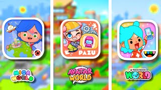 MIGA WORLD VS AVATAR WORLD VS TOCA BOCA WORLD  MIGA  PAZU  TOCA BOCA [upl. by Odella934]