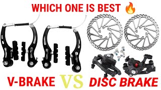 DISC BRAKE VS POWER BRAKE  DISC BRAKE VS VBRAKE  WHICH ONE IS BETTER [upl. by Yanehs643]