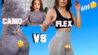 HONEST GYMSHARK CAMO SEAMLESS VS HIGHWASTED FLEX REVIEW AND TRY ON [upl. by Todd90]