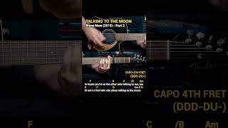 Talking to the Moon  Bruno Mars 2010 Easy Guitar Chords Tutorial with Lyrics Part 2 SHORTS REELS [upl. by Nepil]