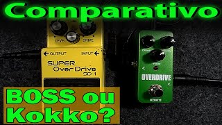 Comparativo Boss SD1 X Kokko Overdrive [upl. by Noah]