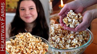 Kettle Corn Snack With Coconut Maple A Healthy amp Easy Recipe [upl. by Gussy]