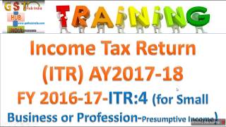 ITR 4 filing 201718 [upl. by Hazlett]