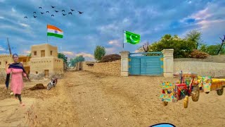 Last Village On Pakistan india border Whose Walls are On the zero line of india [upl. by Aremmat]