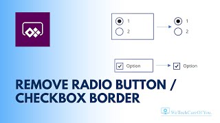 PowerApps  Remove border that appears around checkbox  radio button when clicked [upl. by Ayhtnic]