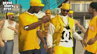 Vagos vs Ballas Los Sepulcros Gang Mission in GTA San Andreas Gang Switch [upl. by Nwahs]