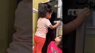 One more child lock successfully wasted 😂 chaithratara funny [upl. by Hanej279]