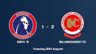 HIGHLIGHTS  DWFC B v Billingshurst FC [upl. by Buckie128]