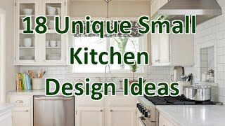 18 Unique Small Kitchen Design Ideas  DecoNatic [upl. by Hazelton994]