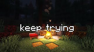 just keep trying  Minecraft ambience music rain [upl. by Dorelia]