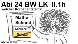 Das Abitur 2024 Baden Württemberg Wahlteil Ag II1h Kegelvolumen  Mathematik vom Mathe Schmid [upl. by Ahsekyt]