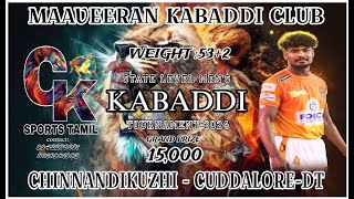 1ST ROUND KULLANCHAVADI vs PERIYAKATTUSAGAI CUDDALOREDT CHINNANDIKUZHI KABADDI MATCH2024 [upl. by Marshall]