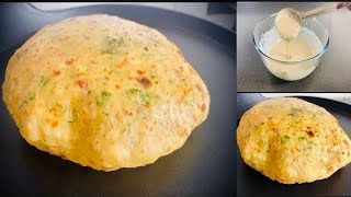 Garlic Paratha Recipe with Liquid Dough in 5 mins  No rolling No Kneading Paratha Life N More [upl. by Willett532]