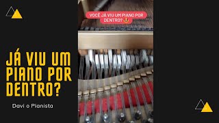 Já viu um piano por dentro Shorts  Davi o Pianista [upl. by Noswal]