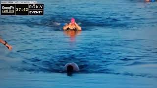 Serbian CrossFit athlete Lazar Dukic disappears under the water during a competition [upl. by Anetta]