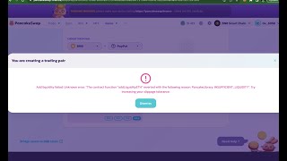 how to solve pancakeswap liquidity problem [upl. by Ynaoj]
