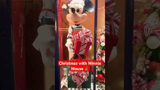 Christmas with Minnie Mouse on Main Street🎄christmas merrychristmas verymerry disneychristmas [upl. by Eniamsaj]