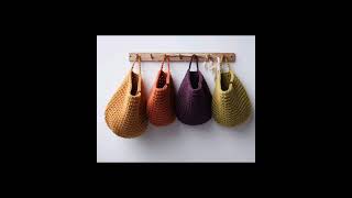 Crochet Wall Hanging Storage Bags Designs [upl. by Balliett704]