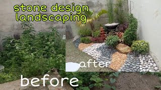 STONE LANDSCAPING IDEAS PAANO BA MAG LAGAY NG MGA BATO SA Landscape design STONEDESIGN LANDSCAPE [upl. by Felice]