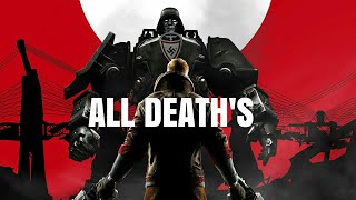 Wolfenstein The New Order ALL Deaths Compilation [upl. by Busby]