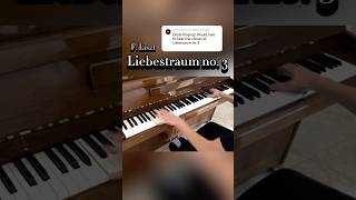 Liszt  Liebestraum no 3 piano classicalmusic liszt liebestraum nocturne shorts music [upl. by Enneirb]