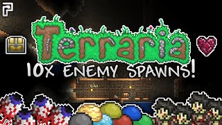 Caving in Terraria with 10x spawns is ARMAGEDDON Terraria Episode 2 [upl. by Esinyl]