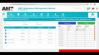 How to Insert Bulk Munal Punch in AMT Attendance Management Systemcloud attendancemanagement [upl. by Treblig]