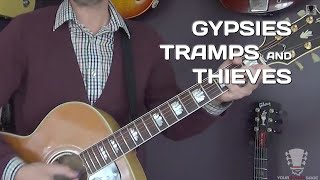 How To Play Gypsies Tramps and Thieves by Cher  Guitar Lesson [upl. by Enehs489]