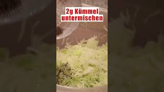 SAUERKRAUT selber machen  frisch gesund selbstgemacht shorts [upl. by Mcgruter441]