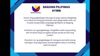 Bagong Pilipinas Hymn with Full Lyrics [upl. by Aitak]