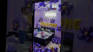 surprise birthday decorationbirthday wish kaise karewife ka birthday decoration kaise karen [upl. by Obeded511]