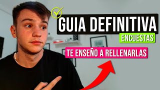 Cómo Responder una ENCUESTA PAGADA  GUIA DEFINITIVA ✅  Dinero  Encuestas [upl. by Cost585]