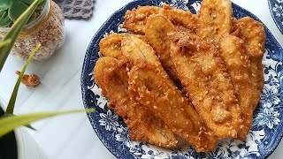 Pisang Goreng  Rangup dan tak serap minyak  Resepi mudah pasti jadi [upl. by Nhabois]