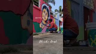 Street Art Odisha muralart art shots [upl. by Xuaegram]