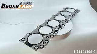 CYLINDER HEAD GASKET FSR 6BG1 6BF FTR 6BG1 1111411960 [upl. by Melmon146]