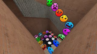 NEW ALL FULL GEOMETRY DASH EMOJI 2D NEXTBOTS FUN MADE NEW UPDATE In Garrys Mod [upl. by Prussian]