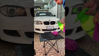 BMW 135 doormat cleaning doormat bmw germany washingcars detailingwash automobile cars wash [upl. by Sutelc618]