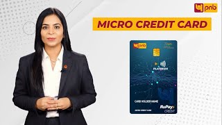 Avail exclusive benefits on PNB Rupay Micro Credit Card [upl. by Yahs]