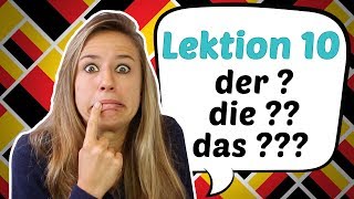 GERMAN LESSON 10 Awesome Hints on how to Guess German Articles 😎😎 [upl. by Eelram535]