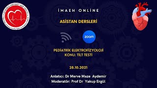 Çocuklarda Tilt Testi Protokolü Tilt Test Protocol for ChildrenİMAEH Zoom Dersleri22 [upl. by Micah332]