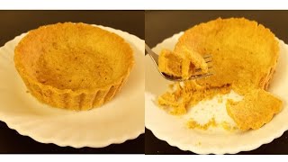 Easy tart shell recipe  No egg  Only 2 ingredient tart  Crumbly and buttery tart crust recipe [upl. by Tami]