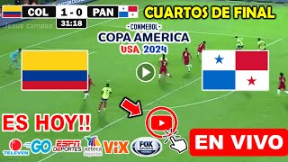 Colombia vs Panamá en vivo donde ver a que hora juega Cuartos de Final Copa América 2024 RESUMEN [upl. by Tye]