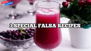 3 Special Falsa Recipes Summer Special  Instant Cooking [upl. by Schechter]