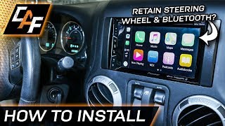 How to Install Aftermarket Radio Jeep Wrangler 20112017 [upl. by Godden989]